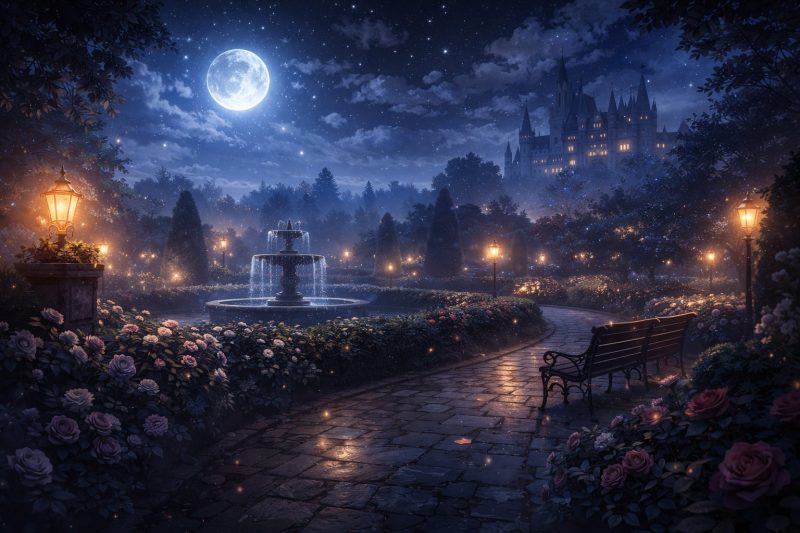 月夜の庭園の誤解