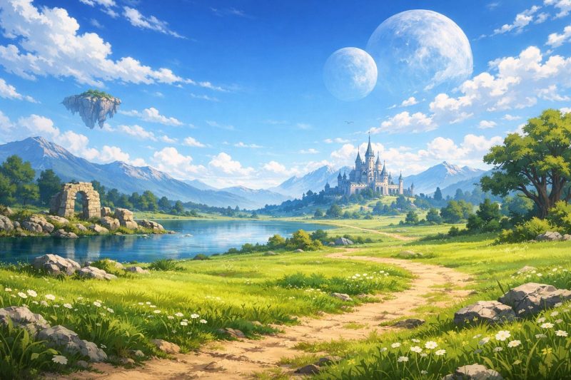 異世界の静かな草原