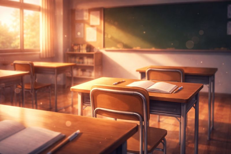 放課後の教室に漂う視線