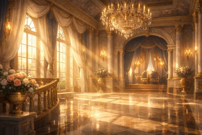 王宮に差す優しい光