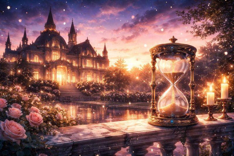 薄明の貴族邸と砂時計