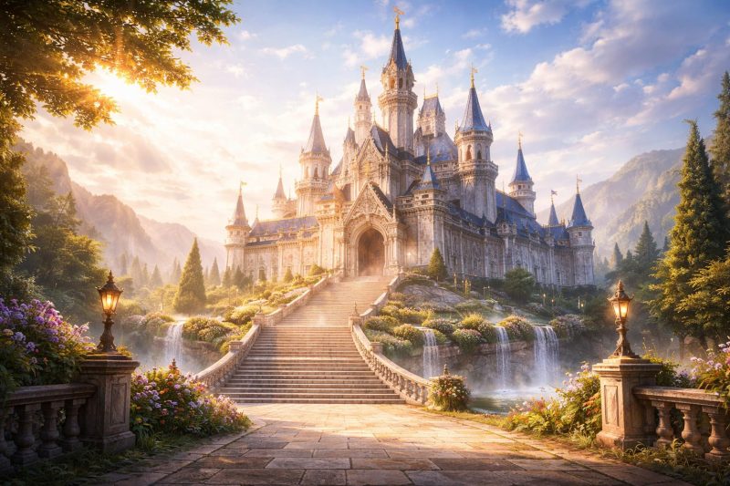 異世界城の朝光と決意