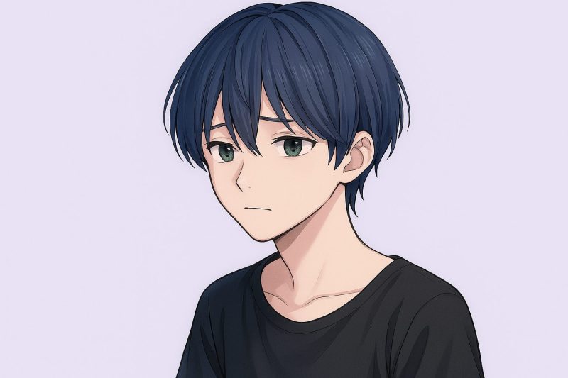 困った顔の少年