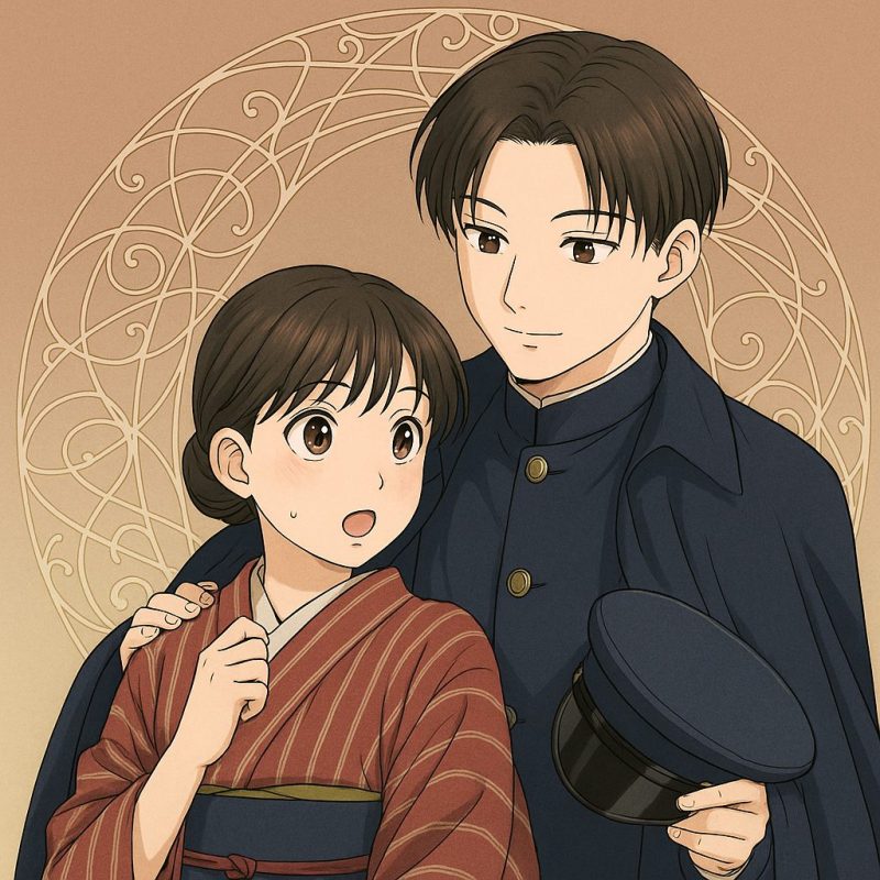 優しい眼差しの二人