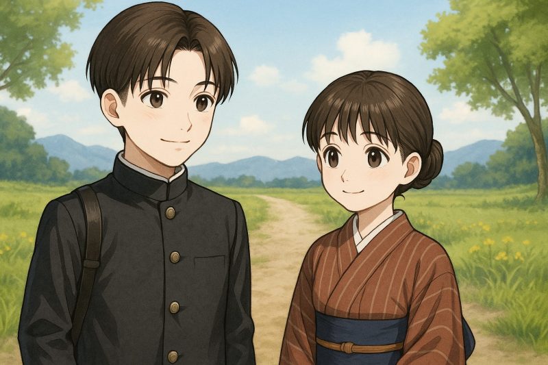 未来を見つめる二人