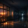 放課後の静まり返る校舎