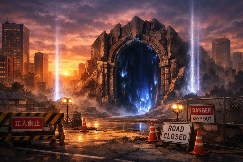 代都市に出現したダンジョン