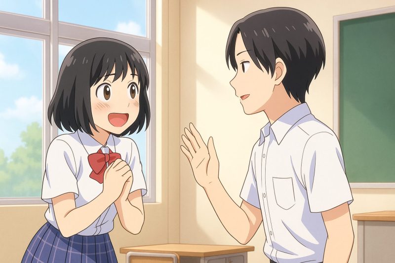 前向きな笑顔の対話