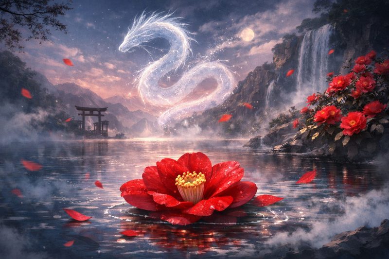 赤い花印と龍神の縁