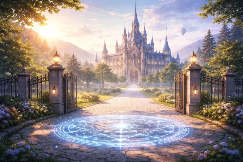 魔法学校の静かな朝