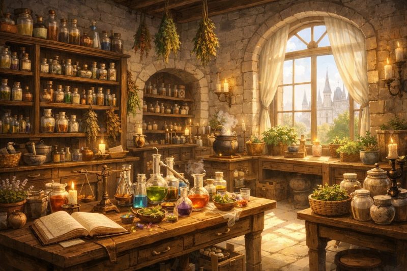 宮廷医務室の薬師工房