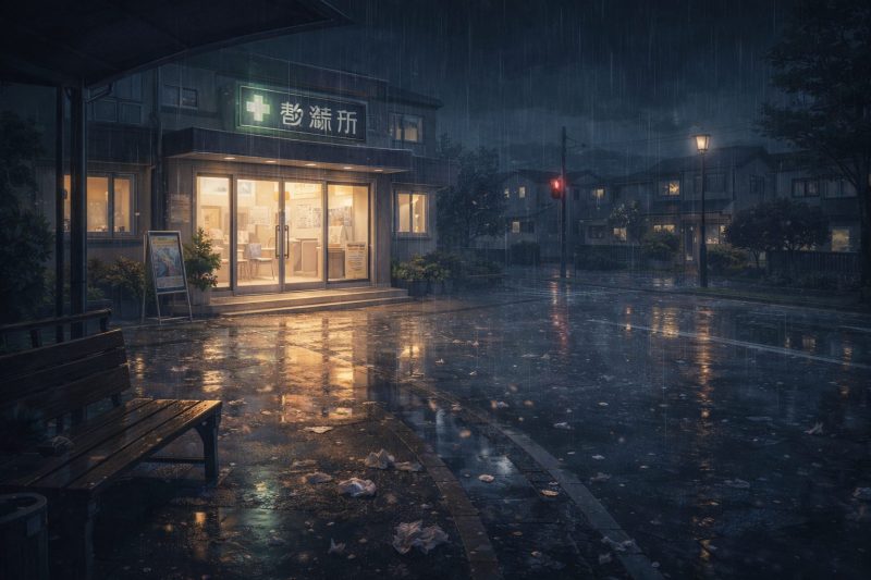 雨夜の診療所