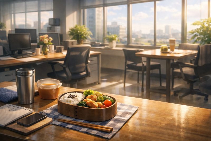 静かなオフィスの昼休み