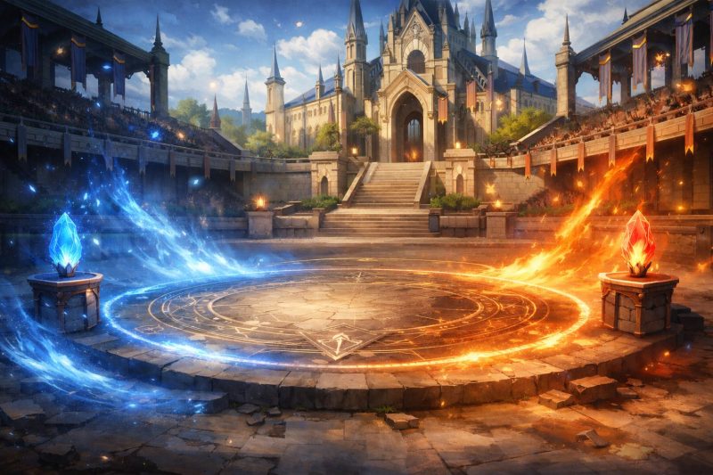 魔術学園の決闘舞台