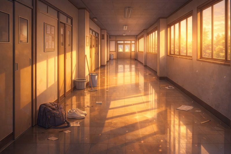放課後の静かな廊下
