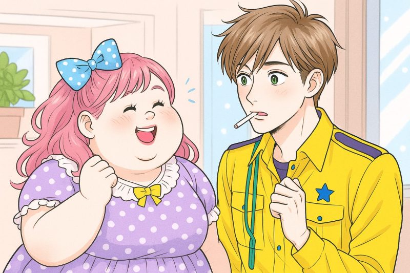 笑顔で話す二人
