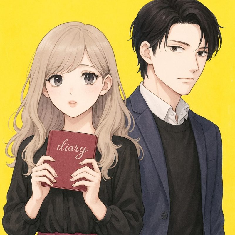 日記を抱える二人