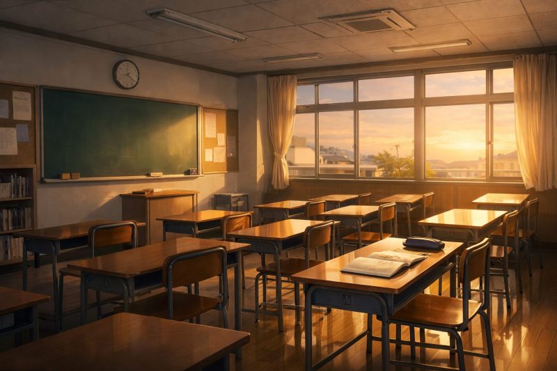 放課後の静かな教室