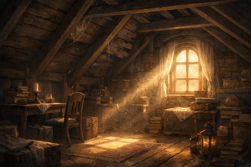 屋根裏の静かな光