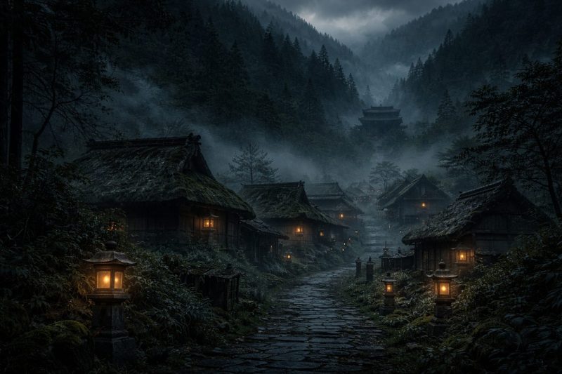 霧に包まれた因習村