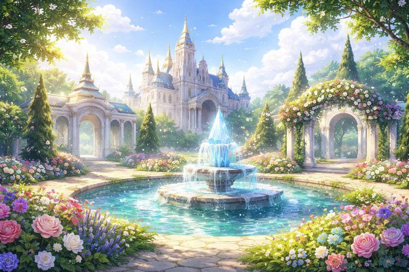 異世界王宮の庭園