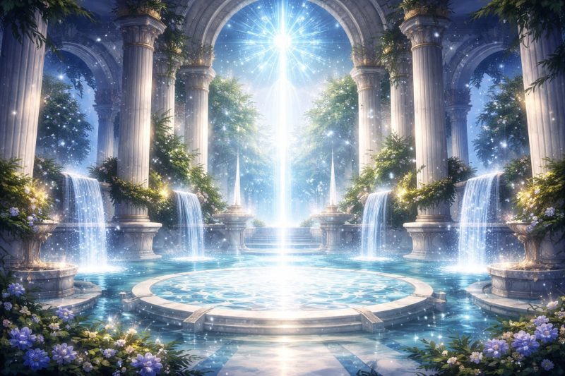 異世界の神殿光景