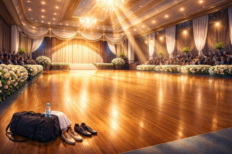 光差す競技ダンス会場