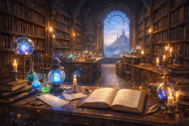 静かな魔術図書館