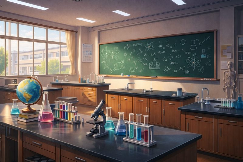 中学校の理科室