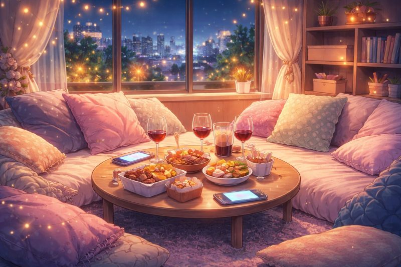 深夜の女子トーク部屋