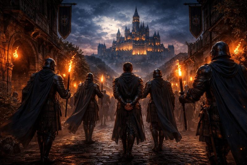 王城へ連行される道