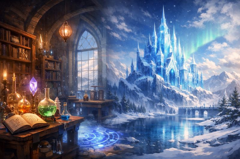 魔術研究所と氷の城