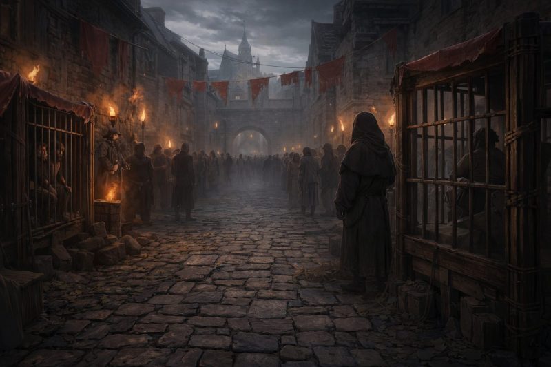 奴隷市場の石畳