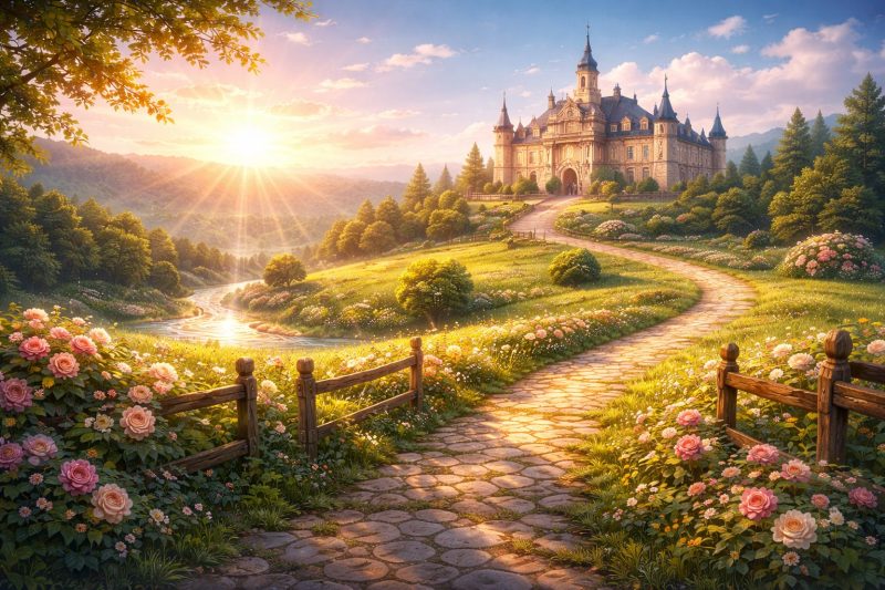 公爵城の朝の風景