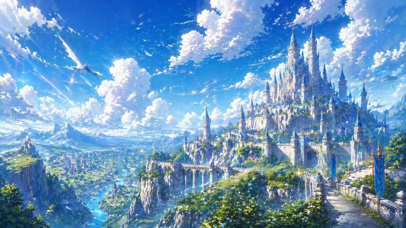 異世界の城と空