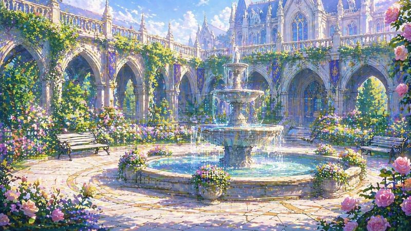 貴族学園の中庭