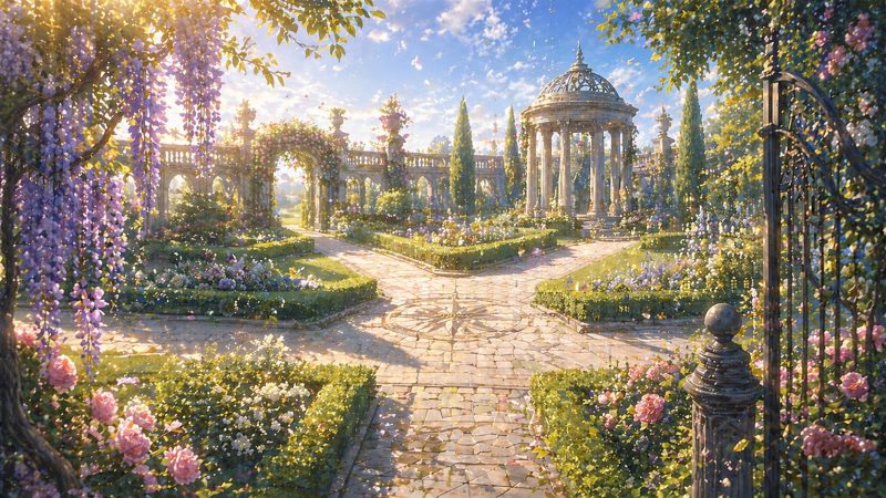 運命が交差する庭園