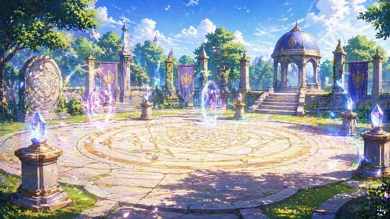 魔法訓練場の風景