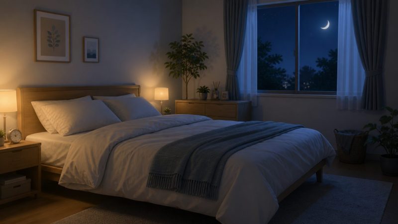夜の静かな夫婦部屋