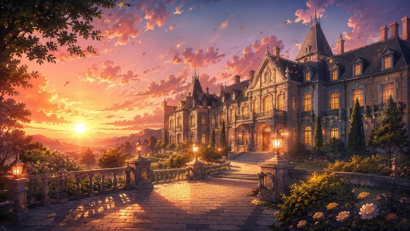 夕暮れの辺境伯邸